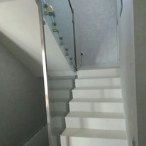 Ограждение лестницы. Частный дом в Киеве